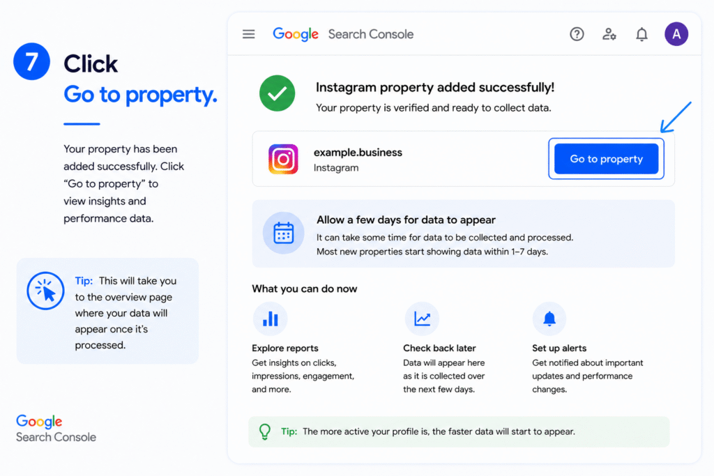  Click Go to property.