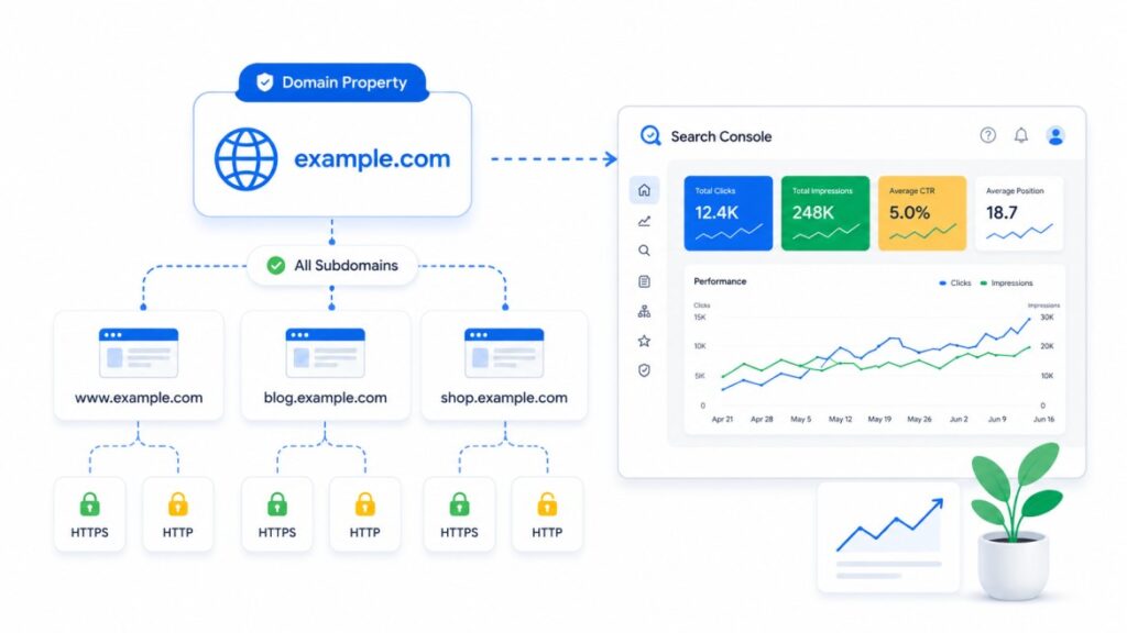 Domain Property in Google Search Console